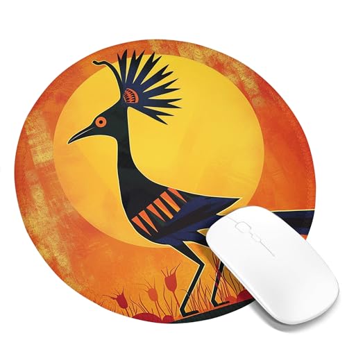 Sun Tragbares Mauspad, Truthahn-Hühner-Silhouette, abstrakte ästhetische Kunst, Bohemian-Stil, Orange, Gelb, Schwarz, Polyester-Gummi-Dekor, waschbar, für Bibliothek, Schreibtisch, Büro, für Laptop, r Sun Tragbares Mauspad, Truthahn-Hühner-Silhouette, abstrakte ästhetische Kunst, Bohemian-Stil, Orange, Gelb, Schwarz, Polyester-Gummi-Dekor, waschbar, für Bibliothek, Schreibtisch, Büro, für Laptop, r von SMAZDFXX