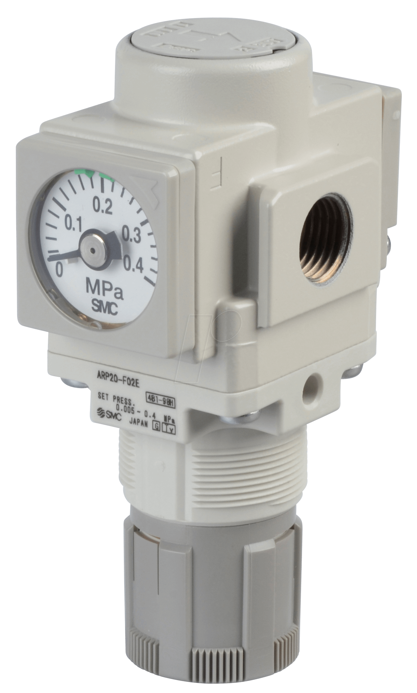 ARP20-F02E - Präzisionsdruckregler G1/4, rundes Manometer von SMC PNEUMATIK