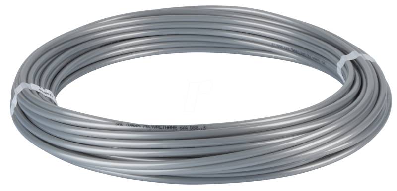 TU0604S1-20 - PU-Schlauch 6 mm, 20 m Rolle, silber von SMC PNEUMATIK