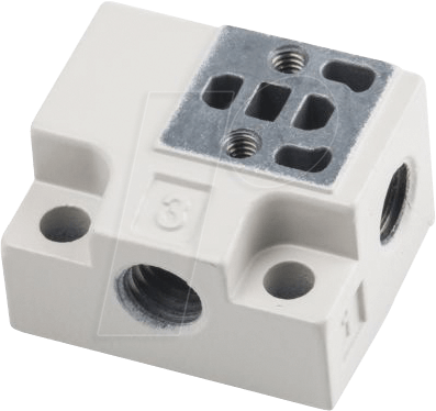 V100-74-1 - Einzelanschlussplatte für M5 Elektromagnetventile von SMC PNEUMATIK