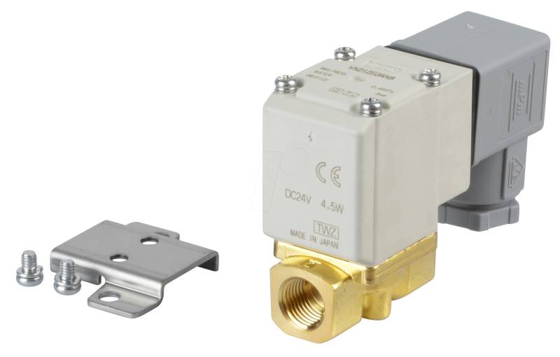 VX212EGAXB - Elektromagnetventil 2/2 für Wasser, NC, 24 VDC, ISO-Class-B von SMC PNEUMATIK