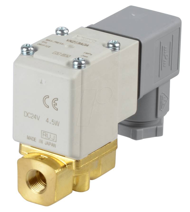 VX213AGA - Elektromagnetventil 2/2 für Öl, NC, 24 VDC, G1/8, ISO-Class-B von SMC PNEUMATIK