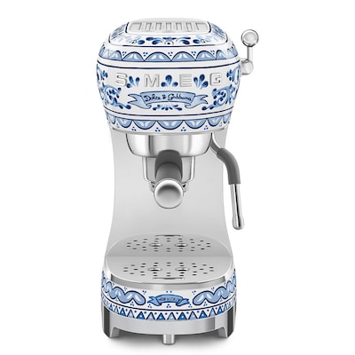 SMEG ECF02DGBEU Dolce & Gabbana Espresso-Kaffeemaschine Blu Mediterraneo von Smeg