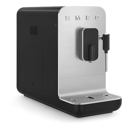 Smeg BCC02BLMEU 50s Style Kaffeevollautomat, schwarz-matt von SMEG Hausgeräte GmbH