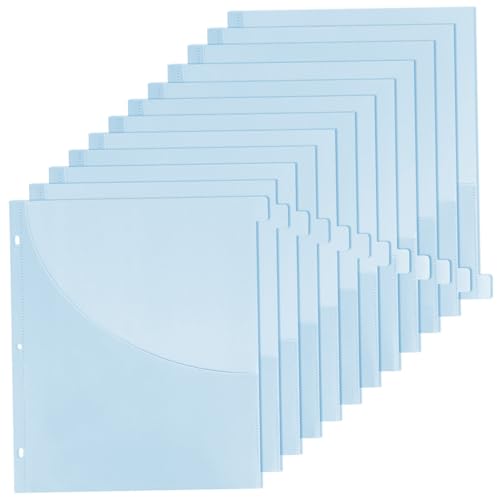 Bindemittelteiler mit Taschen A4 Blue PP -Taschenteiler mit 12 Tabs Einfügungsablenbares Thema für 3 Ring Binder für Schularbeitsprojekte für Schulbetriebe Bindemittelteiler mit Taschen A4 Blue PP -Taschenteiler mit 12 Tabs Einfügungsablenbares Thema für 3 Ring Binder für Schularbeitsprojekte für Schulbetriebe von SMELEYOU