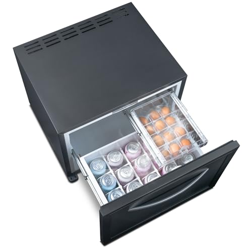 SMETA 50L Schubladenkühlschrank für Camping/Wohnmobil, Kompressor Kühlschrank 12v, Elektrischer Mini-Kühlschrank mit 4-13°C Temperaturregelung & LED-Beleuchtung, 12V/230V DC/AC, Leise (≤40 dB),Schwarz SMETA 50L Schubladenkühlschrank für Camping/Wohnmobil, Kompressor Kühlschrank 12v, Elektrischer Mini-Kühlschrank mit 4-13°C Temperaturregelung & LED-Beleuchtung, 12V/230V DC/AC, Leise (≤40 dB),Schwarz von SMETA