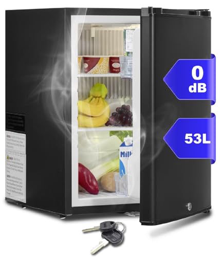 SMETA Kühlschrank 12V 230V, Camping Kühlschrank 12V 230V, Wohnwagen Kühlschrank, 53L, Absorber Kühlschrank mit Schloss für Camping, Wohnmobil, Auto, LKW, Büro, Wohnheim, Lautlos, Schwarz SMETA Kühlschrank 12V 230V, Camping Kühlschrank 12V 230V, Wohnwagen Kühlschrank, 53L, Absorber Kühlschrank mit Schloss für Camping, Wohnmobil, Auto, LKW, Büro, Wohnheim, Lautlos, Schwarz von SMETA