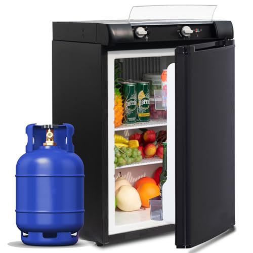 SMETA Camping Kühlschrank Gas, 3 Wege Kühlschrank, 60L, Kühlschrank Wohnwagen, Kühlschrank 12V/230V/Gas, Mini Kühlschrank für Wohnmobil Van LKW Imbisswagen Leiser Schwarz SMETA Camping Kühlschrank Gas, 3 Wege Kühlschrank, 60L, Kühlschrank Wohnwagen, Kühlschrank 12V/230V/Gas, Mini Kühlschrank für Wohnmobil Van LKW Imbisswagen Leiser Schwarz von SMETA