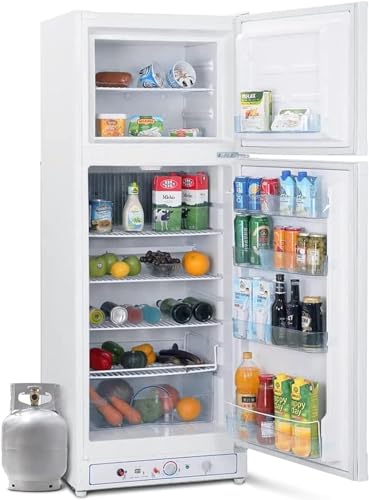 SMETA GAS Kühlschrank mit Gefrierfach, Gas/230V, Kühl-Gefrierkombination, für Gîte, Garage, Camping, Wohnmobil, 265L, Weiß SMETA GAS Kühlschrank mit Gefrierfach, Gas/230V, Kühl-Gefrierkombination, für Gîte, Garage, Camping, Wohnmobil, 265L, Weiß von SMETA