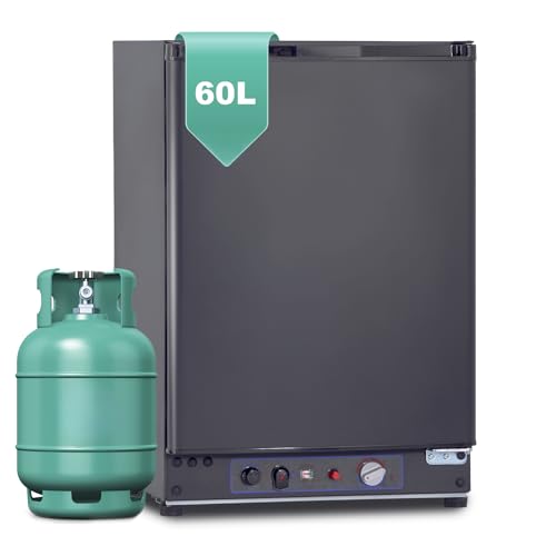 SMETA Kühlschrank 12V 230V Gas,Camping Kühlschrank AC/DC/Gas,Gaskühlschrank,Wohnmobil Kühlschrank,3 Wege Kühlschrank 60L, Umkehrbare Tür für Wohnwagen, Van, Reisen, Cottage, Garage, Reisemobil SMETA Kühlschrank 12V 230V Gas,Camping Kühlschrank AC/DC/Gas,Gaskühlschrank,Wohnmobil Kühlschrank,3 Wege Kühlschrank 60L, Umkehrbare Tür für Wohnwagen, Van, Reisen, Cottage, Garage, Reisemobil von SMETA