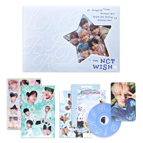 NCT WISH - 2nd Single album [Songbird] (Letter Ver.) DIY Letter Set + Photobook + Mini CD-R + Photocard + 3 Extra Photocards von SMEnt.