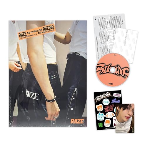 RIIZE - 1st Mini Album [RIIZING] (Photo Book Ver. - BOOM BOOM BASS Ver.) Cover + Photo Book + Folded Poster + Photoprint + Sticker + CD-R + Photocard + 3 Extra Photocards von SMEnt.