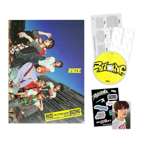 RIIZE - 1st Mini Album [RIIZING] (Photo Book Ver. - IMPOSSIBLE Ver.) Cover + Photo Book + Folded Poster + Photoprint + Sticker + CD-R + Photocard + 3 Extra Photocards von SMEnt.