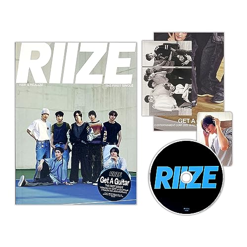 RIIZE - 1st Single Album [Get A Guitar] (REALIZE Ver.) CD-R + Photoprint + Photocard + Photo Book + Folded Poster + 4 Extra Photocards von SMEnt.