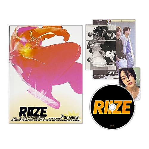 RIIZE - 1st Single Album [Get A Guitar] (RISE Ver.) CD-R + Photoprint + Photocard + Photo Book + Folded Poster + 4 Extra Photocards von SMEnt.