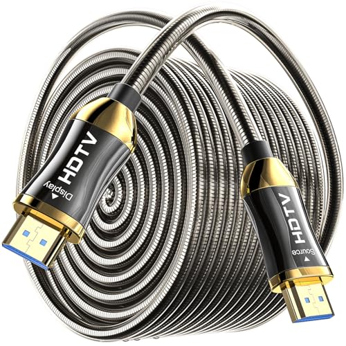 SMICEM 8K HDMI Glasfaserkabel70M,Stahlpanzerung Optisch HDMI 2.1 Kabel 48Gbps Ultra High Speed,In Wall CL3 Rated,AOC 8K@60Hz,4K@120Hz/144Hz Dynamic HDR eARC Dolby HDCP2.2 Kompatibel mit PS5,Xbox SMICEM 8K HDMI Glasfaserkabel70M,Stahlpanzerung Optisch HDMI 2.1 Kabel 48Gbps Ultra High Speed,In Wall CL3 Rated,AOC 8K@60Hz,4K@120Hz/144Hz Dynamic HDR eARC Dolby HDCP2.2 Kompatibel mit PS5,Xbox von SMICEM