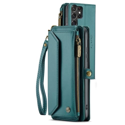 Crossbody Wallet Case für Samsung Galaxy S23 S21 S20 FE S22 Ultra Plus A54 A53 A52S A52 A34 A33 A25 A23 A22 A14 A13, grün, für Galaxy A54 5G Crossbody Wallet Case für Samsung Galaxy S23 S21 S20 FE S22 Ultra Plus A54 A53 A52S A52 A34 A33 A25 A23 A22 A14 A13, grün, für Galaxy A54 5G von SMIEK