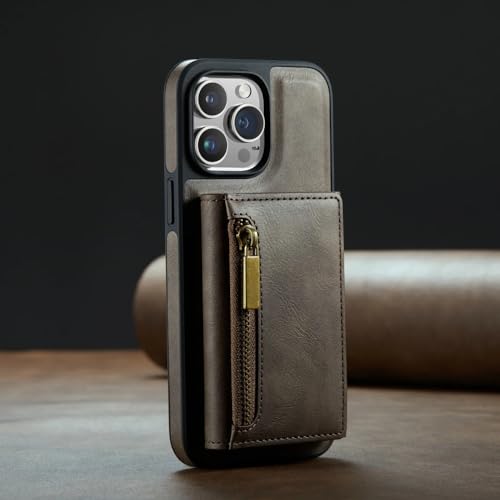 Geeignet für iPhone 15 14 13 12 11 Pro Max Brieftasche Leder Handyhülle Autohalterung Super magnetisches kabelloses Laden, Kaffee, für iPhone 11 ProMax Geeignet für iPhone 15 14 13 12 11 Pro Max Brieftasche Leder Handyhülle Autohalterung Super magnetisches kabelloses Laden, Kaffee, für iPhone 11 ProMax von SMIEK