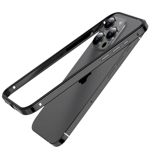 SMIEK Leichter Aluminium-Metallrahmen für iPhone 12 13 14 Plus 15 Pro Max, Titan-Stoßstangenhülle, Hybrid-Silikon-Rückseite, Zubehör, Schwarz BK Ping, für iPhone 14Pro Max SMIEK Leichter Aluminium-Metallrahmen für iPhone 12 13 14 Plus 15 Pro Max, Titan-Stoßstangenhülle, Hybrid-Silikon-Rückseite, Zubehör, Schwarz BK Ping, für iPhone 14Pro Max von SMIEK