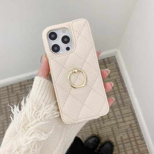 SMIEK Ringgeldbörse mit Kartenhalter, Handyhülle für iPhone 15 14 11 Pro Max 13 12 Mini X XR XS Max 8 7 Plus, stoßfeste Lederhülle, Beige, für iPhone 15 ProMax SMIEK Ringgeldbörse mit Kartenhalter, Handyhülle für iPhone 15 14 11 Pro Max 13 12 Mini X XR XS Max 8 7 Plus, stoßfeste Lederhülle, Beige, für iPhone 15 ProMax von SMIEK