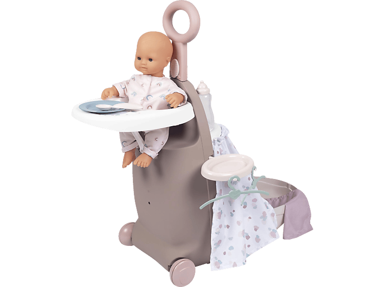 SMOBY Baby Nurse Puppenpflege Trolley Spielset Rosa (120) von SMOBY