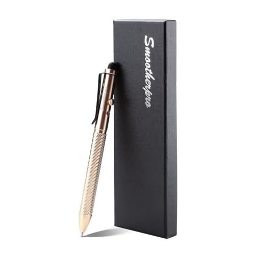 SMOOTHERPRO Eingabestift Touchstift Stylus | Druckkugelschreiber | Leicht und langlebig | für EDC Signature Fast Reaction Stylus | Kompatibel mit iPad und Anderen Smartphones (ACP603) | Farbe Gold von SMOOTHERPRO