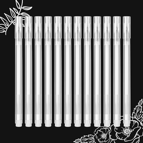 SMOOTHERPRO Weißer Gelstift | 12 Stück Weißer Stift | 0,8mm Feine Spitze | Weiß Highlight Skizzieren Stifte für Schwarz Dunkle Papiere Zeichnung Kunstdesign Scrappingbook (S080-12) von SMOOTHERPRO