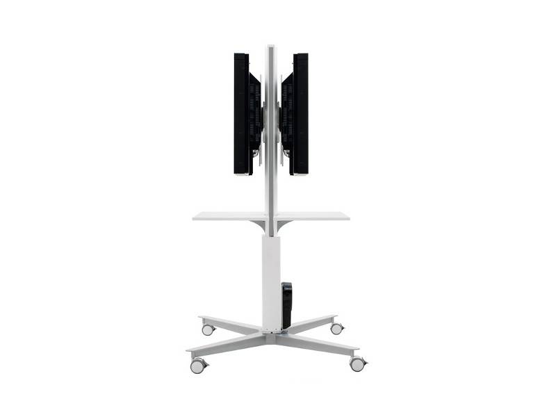 SMS Flat X FH MD 1455 fahrbarer Monitorst?nder R?cken an R?cken (PD033001-P0) von SMS
