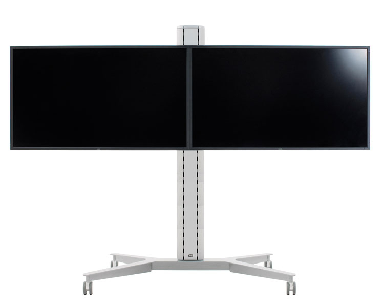 SMS Flatscreen X FH M 1455 mobiler Monitorst?nder f?r zwei Bildschirme (PD032010... von SMS