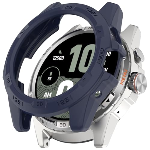 SMYAOSI Schütz Hülle Kompatibel mit T icwatch Atlas, TPU Replacement Silikonhülle für die stoßfeste und unzerbrechliche Schutzhülle für T icwatch Atlas Smartwatch Gehäuse Zubehör (Blau) von SMYAOSI
