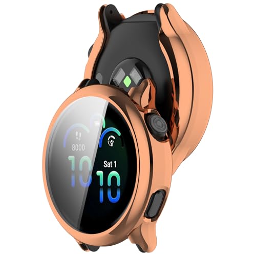 SMYAOSI Silikon Hülle für Garmin Vivoactive 6 Schutzhülle Con Displayschutzfolie, Kratzfest Schutzfolie Bumper Case Ultradünne Stoßfeste Gehäuse für Garmin Vivoactive 6 Smartwatch (2 Stück Rose Gold) SMYAOSI Silikon Hülle für Garmin Vivoactive 6 Schutzhülle Con Displayschutzfolie, Kratzfest Schutzfolie Bumper Case Ultradünne Stoßfeste Gehäuse für Garmin Vivoactive 6 Smartwatch (2 Stück Rose Gold) von SMYAOSI