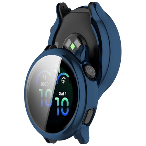 SMYAOSI Silikon Hülle für Garmin Vivoactive 6 Schutzhülle Con Displayschutzfolie, Kratzfest Schutzfolie Bumper Case Ultradünne Stoßfeste Gehäuse für Garmin Vivoactive 6 Smartwatch (2 Stück Blau) SMYAOSI Silikon Hülle für Garmin Vivoactive 6 Schutzhülle Con Displayschutzfolie, Kratzfest Schutzfolie Bumper Case Ultradünne Stoßfeste Gehäuse für Garmin Vivoactive 6 Smartwatch (2 Stück Blau) von SMYAOSI