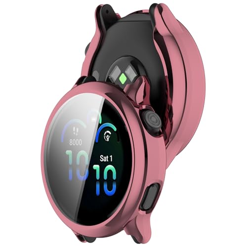 SMYAOSI Silikon Hülle für Garmin Vivoactive 6 Schutzhülle Con Displayschutzfolie, Kratzfest Schutzfolie Bumper Case Ultradünne Stoßfeste Gehäuse für Garmin Vivoactive 6 Smartwatch (2 Stück Rosa) SMYAOSI Silikon Hülle für Garmin Vivoactive 6 Schutzhülle Con Displayschutzfolie, Kratzfest Schutzfolie Bumper Case Ultradünne Stoßfeste Gehäuse für Garmin Vivoactive 6 Smartwatch (2 Stück Rosa) von SMYAOSI