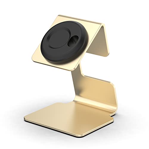 SMYAOSI Uhrendisplay Uhrenständer für Garmin Venu 3S/Venu 3/Vivoactiv 5, Aluminium-Legierung Uhrenhalter, Watch Stand Watch Holder für Garmin Tactix7 Amoled/Epix Pro/Approach S70 (Gold) von SMYAOSI