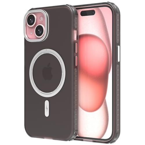 SMYTU Hülle für iPhone 15 6,1 Zoll Kompatibel mit MagSafe,Magnetisch Handyhülle Durchscheinende Matt Schutzhülle Stoßfeste Kratzfeste Case Cover - Schwarz SMYTU Hülle für iPhone 15 6,1 Zoll Kompatibel mit MagSafe,Magnetisch Handyhülle Durchscheinende Matt Schutzhülle Stoßfeste Kratzfeste Case Cover - Schwarz von SMYTU