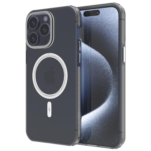 SMYTU Hülle für iPhone 15 Pro 6,1 Zoll Kompatibel mit MagSafe,Magnetisch Handyhülle Durchscheinende Matt Schutzhülle Stoßfeste Kratzfeste Case Cover - Schwarz SMYTU Hülle für iPhone 15 Pro 6,1 Zoll Kompatibel mit MagSafe,Magnetisch Handyhülle Durchscheinende Matt Schutzhülle Stoßfeste Kratzfeste Case Cover - Schwarz von SMYTU