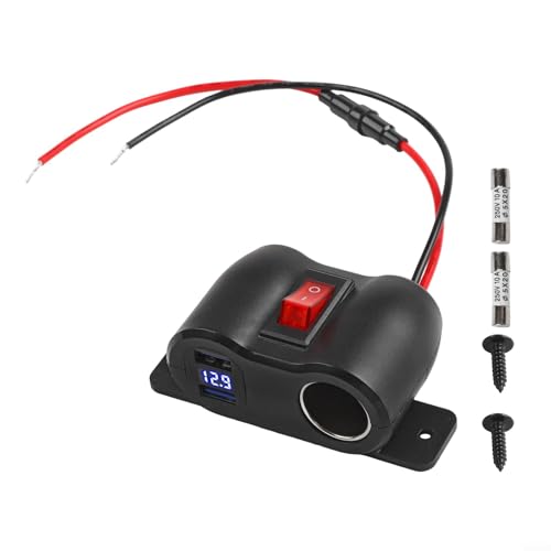 Kfz-Ladegerät mit LED-Batterie-Monitor und eingebautem Schutz gegen Kurzschlüsse und Überhitzung Kfz-Ladegerät mit LED-Batterie-Monitor und eingebautem Schutz gegen Kurzschlüsse und Überhitzung von SMZhomeone