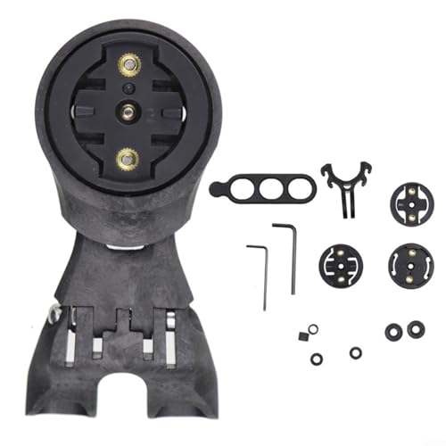 SMZhomeone Out Vordere Halterung Fahrrad Computer Verlängerung Halterung Adapter Basis für Garmin für Bryton Giant für Wahoo Verstellbare Länge 85-110 mm Schwarz von SMZhomeone