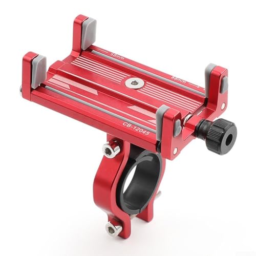 SMZhomeone Robuste Handyhalterung zum Radfahren, sichere und stabile Leistung unter allen Bedingungen (Stiel rot) von SMZhomeone