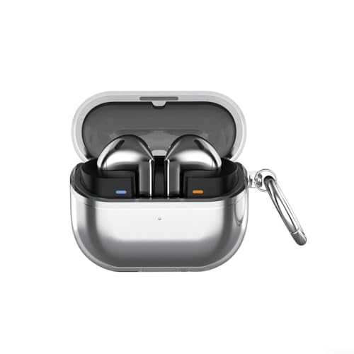 Transparente Hülle für Samsung Buds 3/3 Kopfhörer, vollständiger Schutz vor Kratzern und Stößen (Schwarz) von SMZhomeone