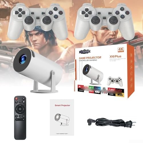 Verbessern Sie Ihre Sicht mit dem tragbaren P30MAX Gaming-Projektor 1280 x 720P mit Dual-WiFi-Konnektivitätsoptionen (GB) von SMZhomeone