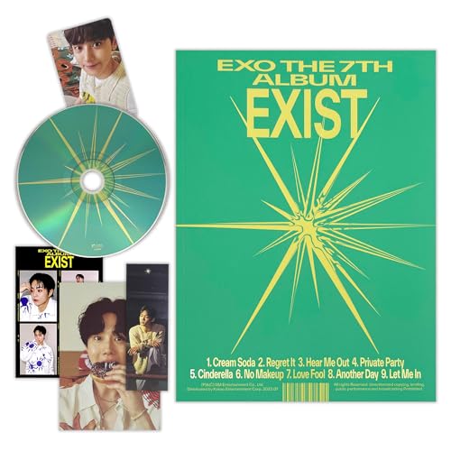 EXO - 7th Album [EXIST] (Photo Book Ver. - O Ver.) Cover + Photo Book + Photomatic + Bookmark + Post Card + CD-R + Photo Card + 4 Extra Photocards von SMent.