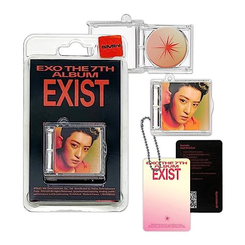 EXO - 7th Album [EXIST] (SMINI Ver - CHANYEOL Ver.) Cover + Package + Ball Chain + Photo Card + Music NFC CD + 4 Extra Photocards von SMent.