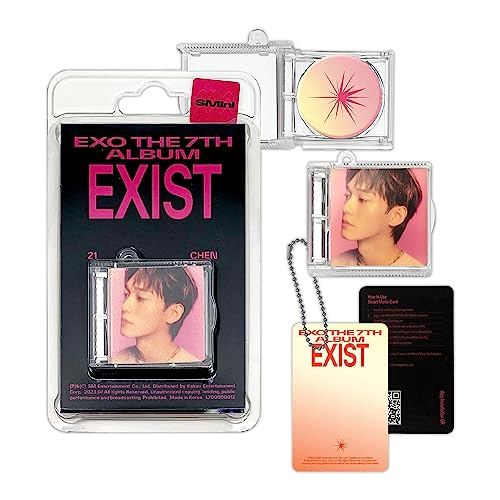 EXO - 7th Album [EXIST] (SMINI Ver - CHEN Ver.) Cover + Package + Ball Chain + Photo Card + Music NFC CD + 4 Extra Photocards von SMent.