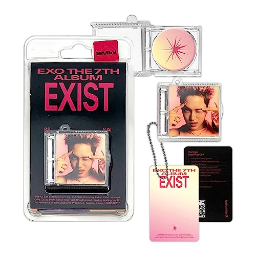 EXO - 7th Album [EXIST] (SMINI Ver - KAI Ver.) Cover + Package + Ball Chain + Photo Card + Music NFC CD + 4 Extra Photocards von SMent.