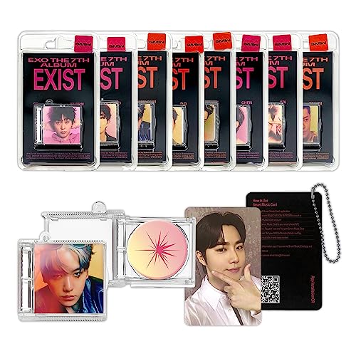 EXO - 7th Album [EXIST] (SMINI Ver - RANDOM Ver.) Cover + Package + Ball Chain + Photo Card + Music NFC CD + 4 Extra Photocards von SMent.