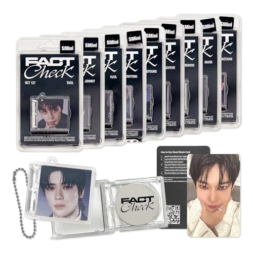 NCT 127 - 5th Album [Fact Check] (SMini Ver. - Random) SMini Case + Music NFC CD + Photo Card + Keyring Ball Chain + 2 Pin Badges + 4 Extra Photocards von SMent