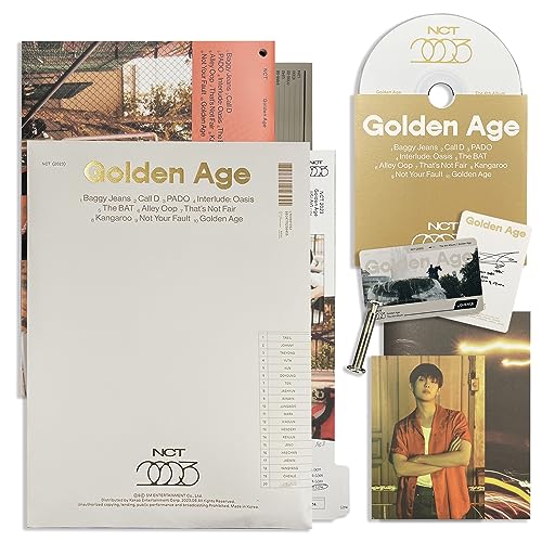 NCT - 4th Album [Golden Age] (Collecting Ver. - RANDOM) CD-R + Index + Photo Book + Lyric Paper + Transportation Card + Postcard + Folded Poster + Photocard + 2 Pin Badges + 4 Extra Photocards von SMent
