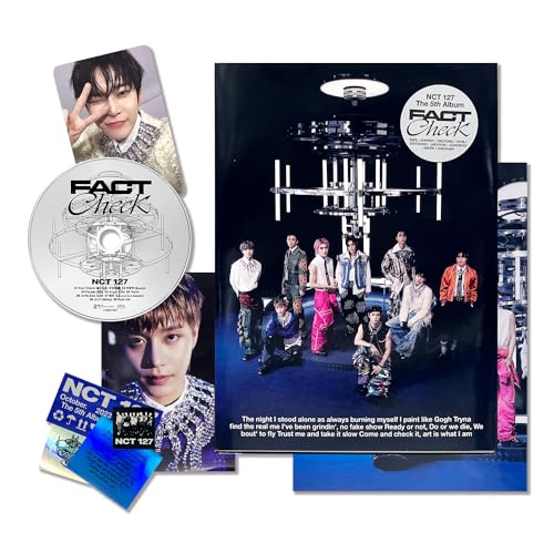 NCT - 5TH ALBUM [Fact Check] (Chandelier Ver.) CD-R + Photobook + Photo + Sticker + Photocard + Folded Poster + 2 Pin Badges + 4 Extra Photocards von SMent