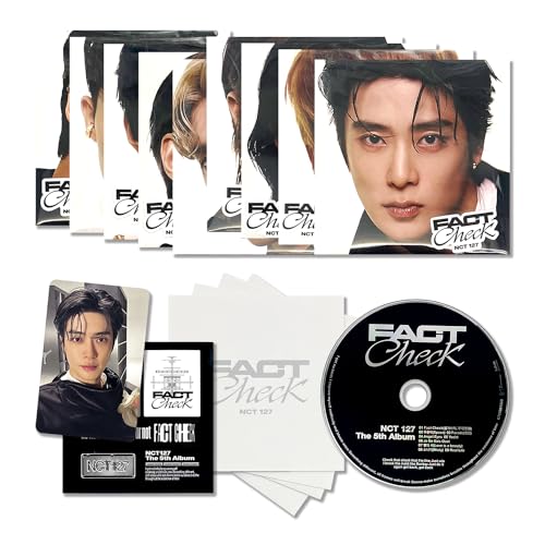 NCT - 5TH ALBUM [Fact Check] (Exhibit Ver. - Random) Poster + CD-R + Postcard + Photocard + Sticker + 2 Pin Badges + 4 Extra Photocards von SMent